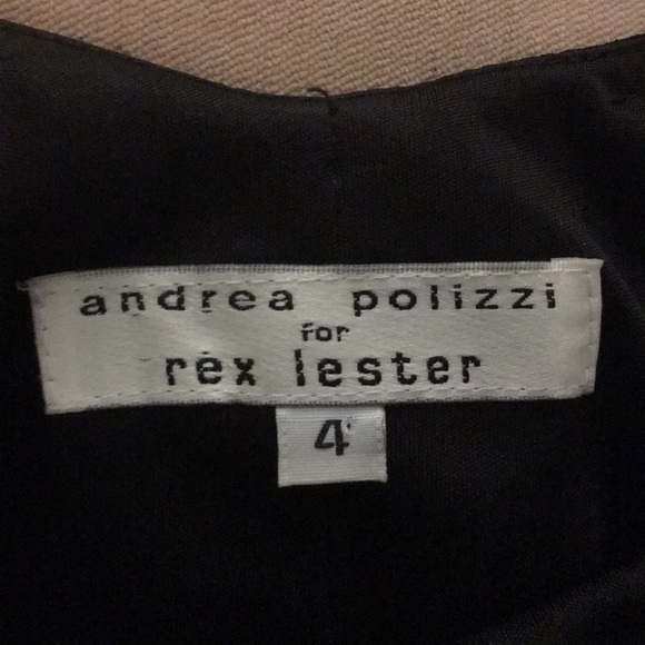 Rex Lester elegant low back black gown - Picture 4 of 6